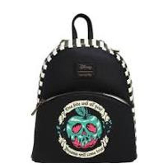 Loungefly Handbags - Disney Loungefly, evil queen, Apple, mini backpack poison apple NWT